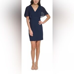 jessica howard missy cocktail dress Jessica Howard Dresses | Jessica Howard Midnight Blue Lace And Chiffon Midi Dress Nwt (Tse) | Color: Blue | Size: 14